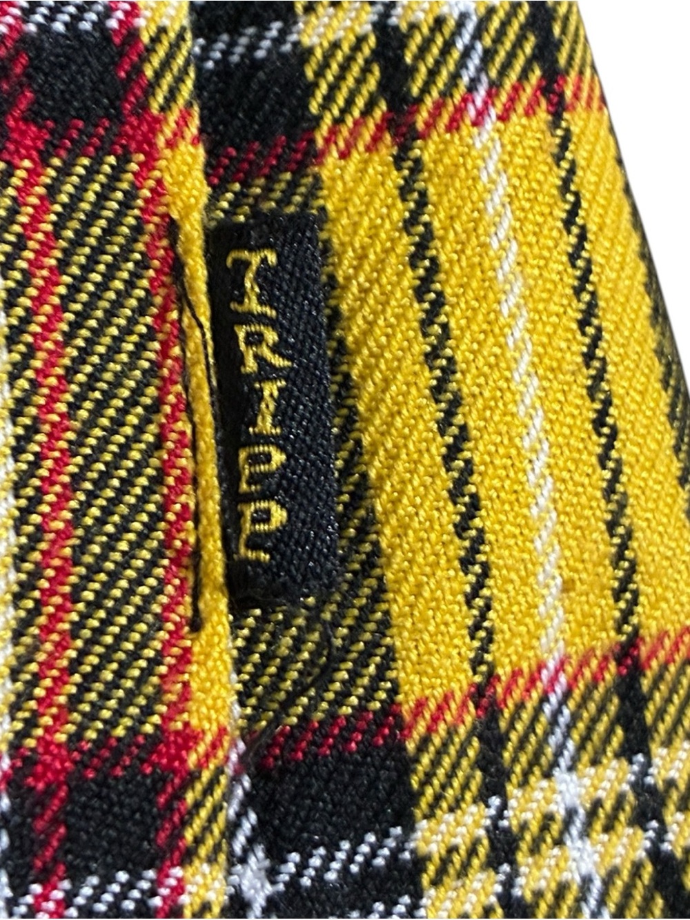 Tripp NYC Pleated Yellow Plaid Skirt - Picture 5 of 7
